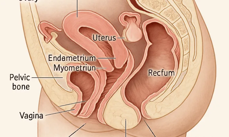 анатомия малого таза женского